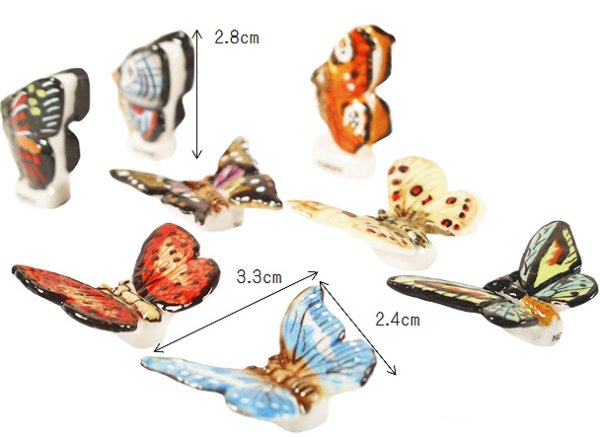 画像2: 【フェーブ】蝶 8個 (S) (2)
