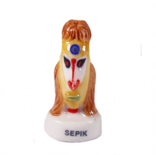 画像1: 【フェーブ】部族の仮面 SEPIK (1)