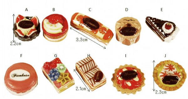 画像3: 【フェーブ】いろいろなスイーツの味 10個  単品あり！-2015年(S) (3)