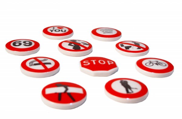 画像2: 【フェーブ】いろいろな標識 10個(S) (2)