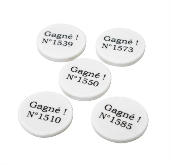 画像2: 【フェーブ】ナンバリング 当たりのフェーブ1個 (2)