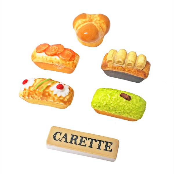 画像1: 【フェーブ】ケーキとロゴ 6個 CARETTE 2023年  (M)(S) (1)