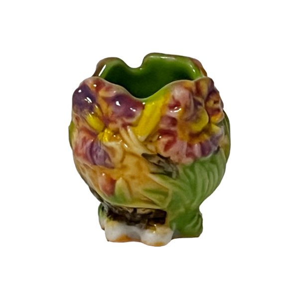 画像2: 【フェーブ】花柄の花瓶 (2)