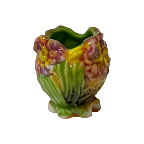 画像1: 【フェーブ】花柄の花瓶 (1)