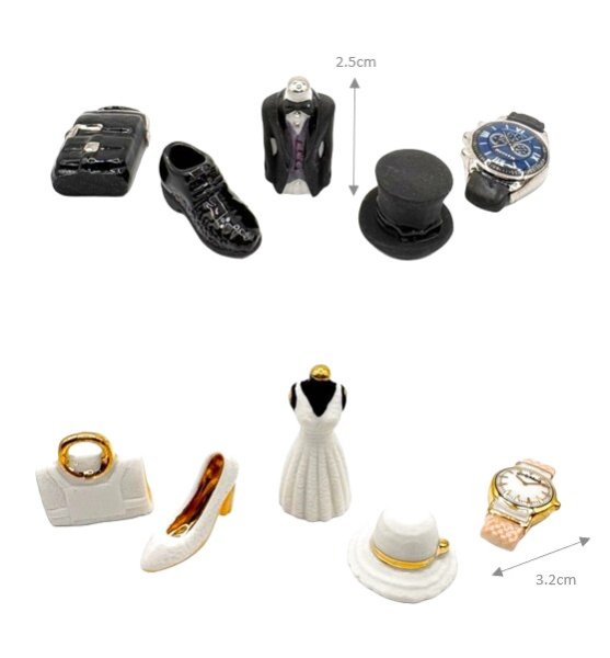 画像4: 【フェーブ】ドレスとタキシード 10個-2026年(S) (4)