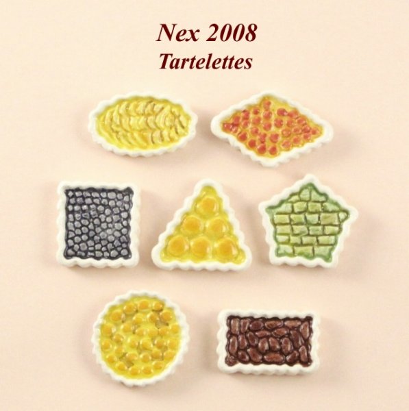 画像1: 【フェーブ】Tartelettes タルトレット 7個セット - NEX 2008年 (S) (1)