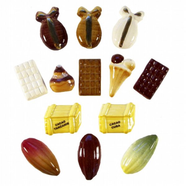 画像1: 【フェーブ】Histoire De Chocolat チョコレートの歴史 13個 - Clamecy (S) (1)