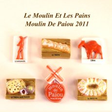 画像1: 【フェーブ】LE MOULIN ET LES PAINS パン 6個 - MOULIN DE PAIOU 2011年 ムーラン・ドゥ・パイウー (M)(S) (1)