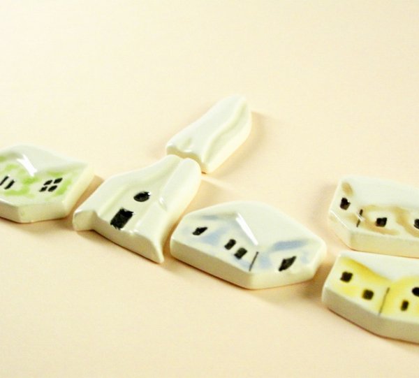 画像2: 【フェーブ】LE VILLAGE 村 6個セット - NEX 2011年 (S) (2)