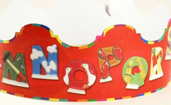 画像2: 【紙の王冠】COURONNE ABECEDAIRE 1枚 (2)