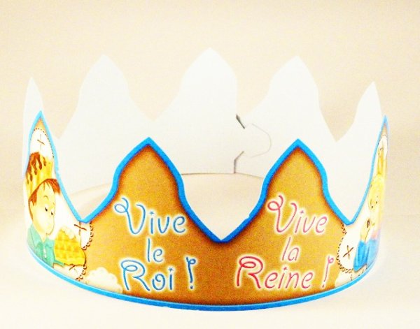 画像1: 【紙の王冠】VIVE LE ROI 王様王女様万歳 5枚セット (1)
